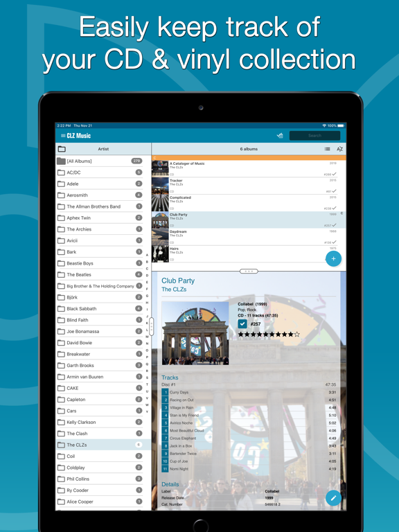 Screenshot #4 pour CLZ Music - CD & Vinyl Catalog