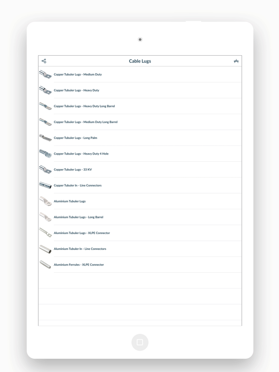 Screenshot #4 pour Cable Lugs & Connectors