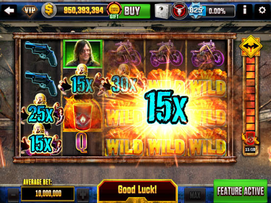 The Walking Dead Casino Slots iPad app afbeelding 10