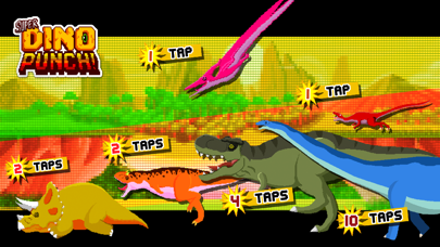 Dino Punch: Speed tapping game Screenshot