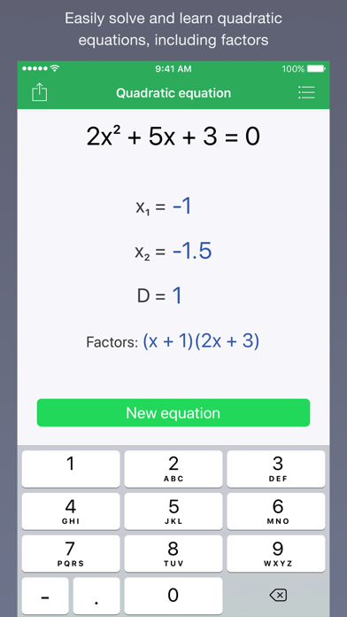 Quadratic Master Screenshot