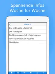 meine schwangerschafts-app ipad bildschirmfoto 2