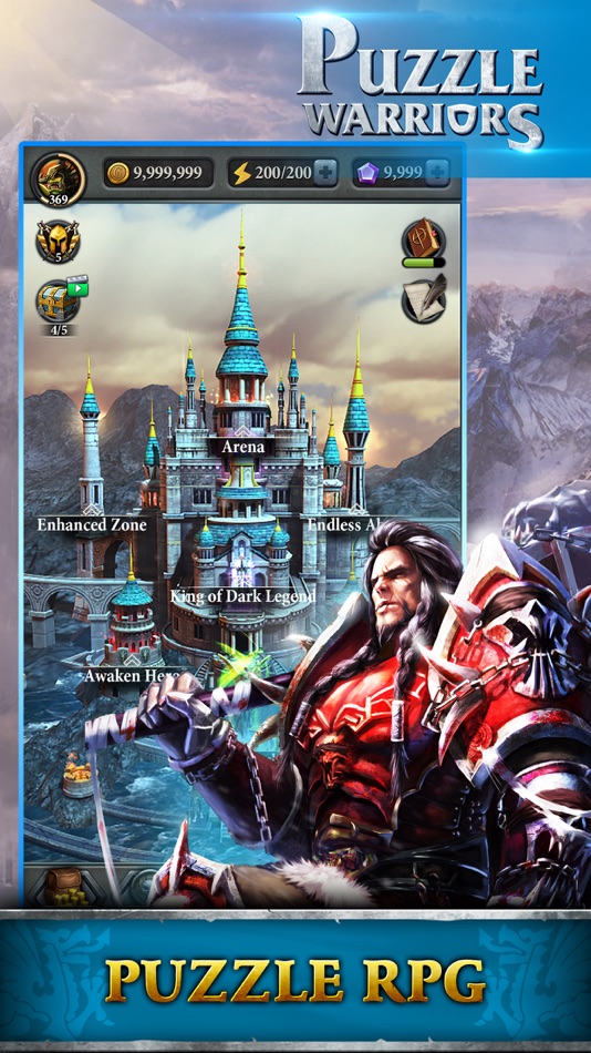 #6. Puzzle Warriors RPG (iOS) Ved: Agame Interactive Ltd