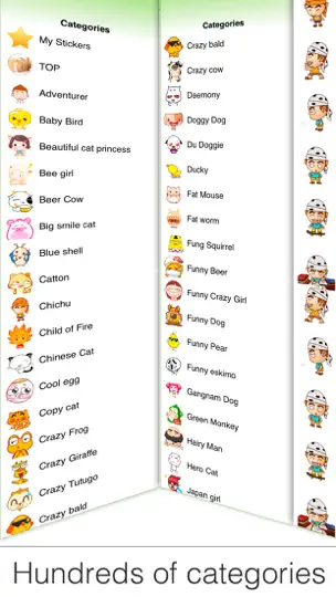 Скриншот Stickers For WeChat на iPhone 3