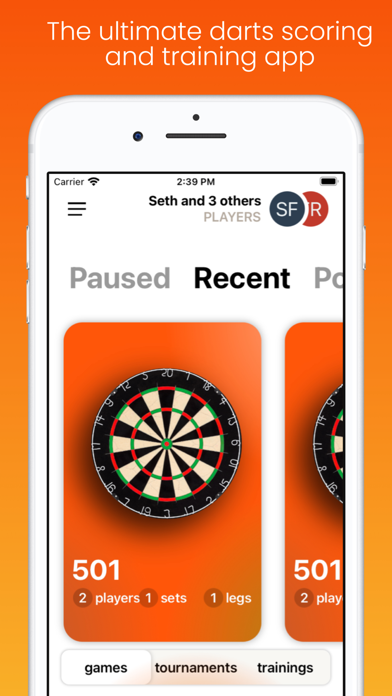 How to cancel & delete Dart Scores from iphone & ipad 1