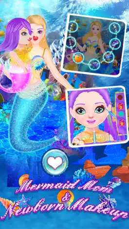 Game screenshot Mermaid Mom And Newborn Makeup apk