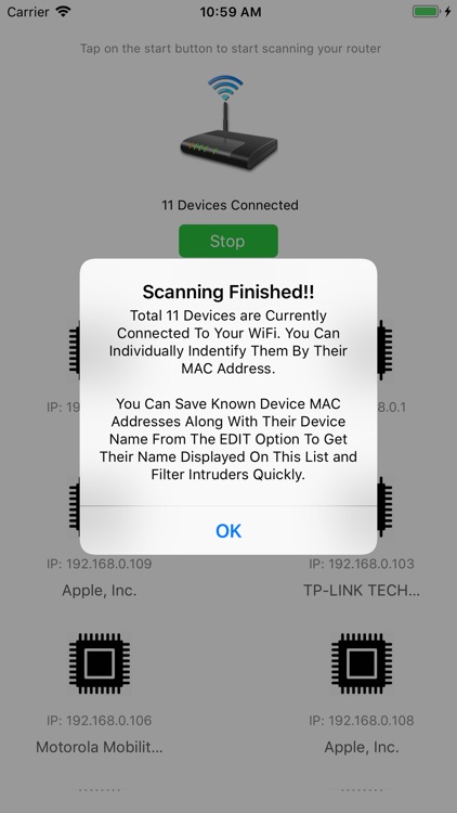 WiFi Router Scan Devices