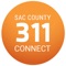 When on the go, use the Connect 311 app to report a pothole, abandoned vehicle, or illegal dumping