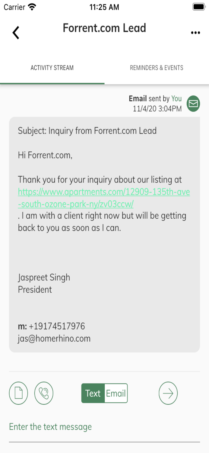 HomeRhino Leasing CRM