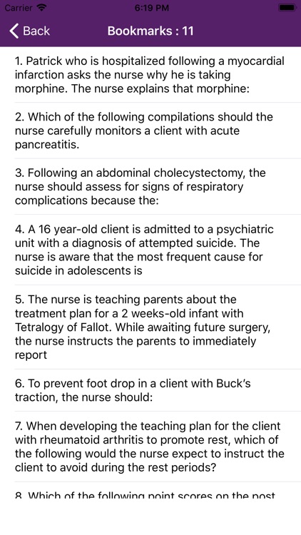 Medical Surgical Nursing Mock screenshot-5