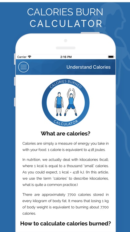 Calories Burning Calculator