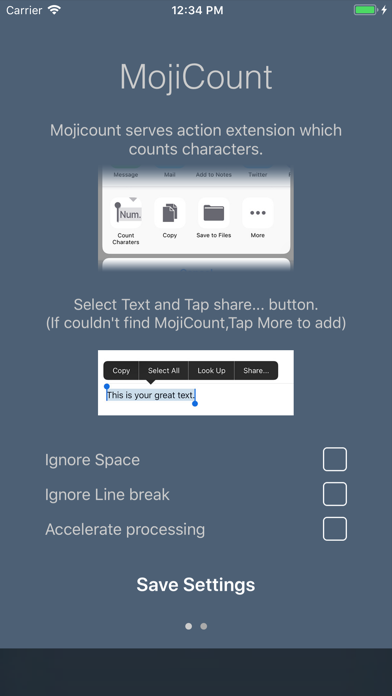 MojiCount : Count Characters Screenshot