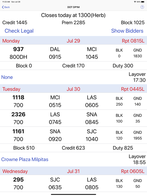 CrewZApp iPad screenshot 6 - Travel app