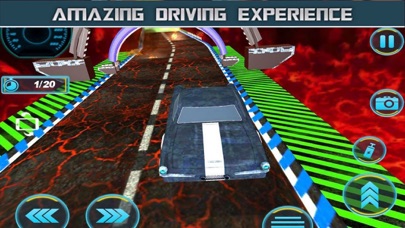 Stunt Car: Fire Volcano Road screenshot 1