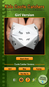 Cootie Catcher Fortune Teller screenshot