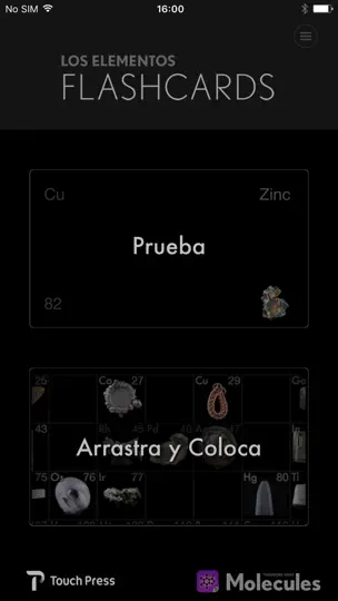Captura de pantalla de Los Elementos: Flashcards en iPhone 1