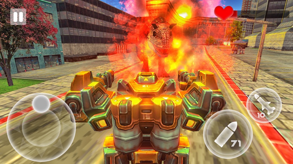 #4. Robot Vs Dinosaur (iOS) By: Mir Hamza Hasan