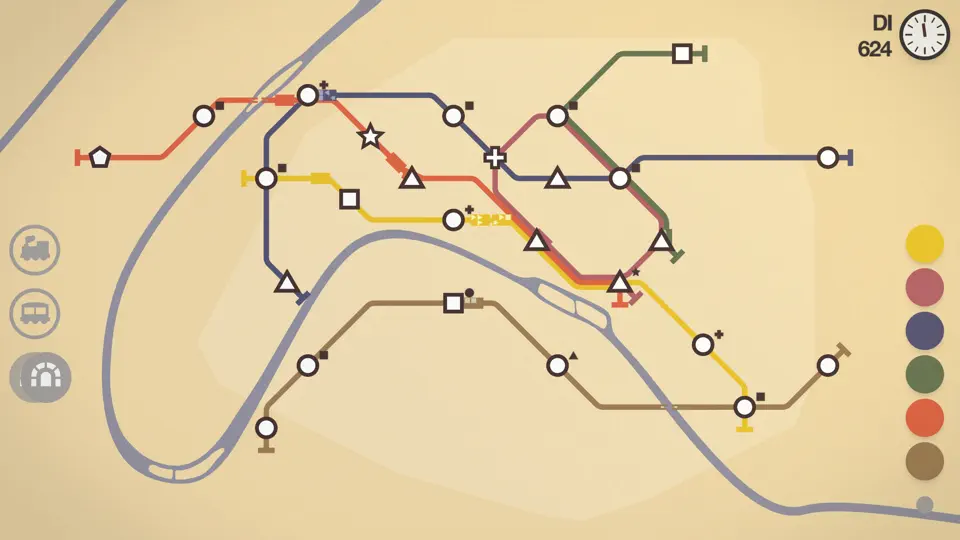 Screenshot von Mini Metro+ auf dem iPhone 6