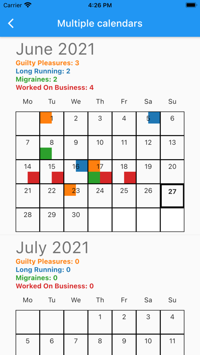 Simple Calendar Trackerのおすすめ画像3