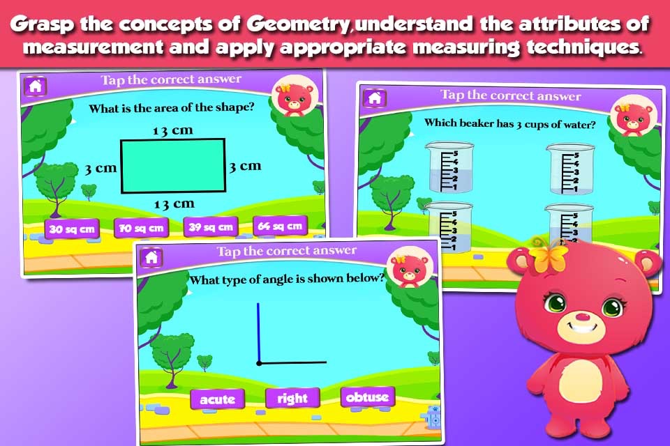 Bears 3rd Grade Learning Games screenshot 3