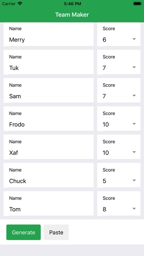 Team Maker - Random Squads - App de Deportes | MWM