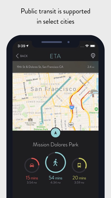 ETA - GPS & maps driving times screenshot-3