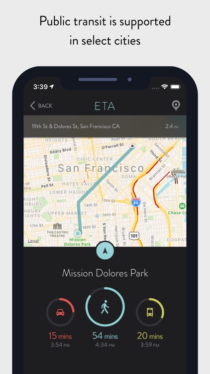 ETA - GPS & maps driving times screenshot-3