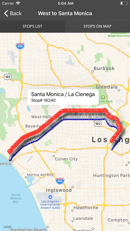 Los Angeles Metro Bus Tracker