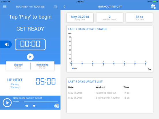 Screenshot #4 pour Cycling Workout Timer