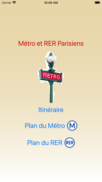 Métro RER de Paris Screenshot