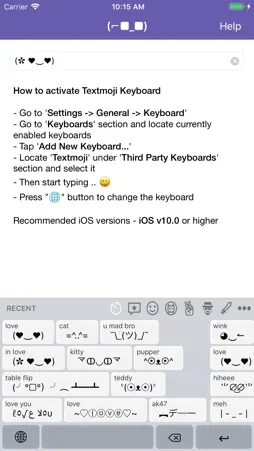 Textmoji - Unicode Arts screenshot 1