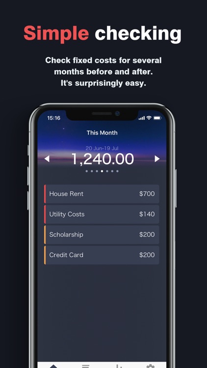 LAZY - fixed cost manage app