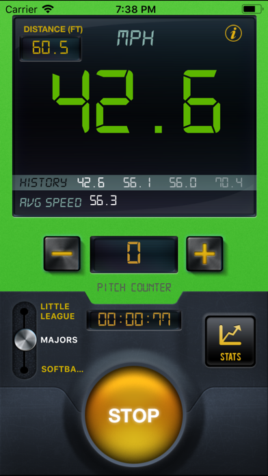 Baseball Speed Radar Gun Pro Screenshot