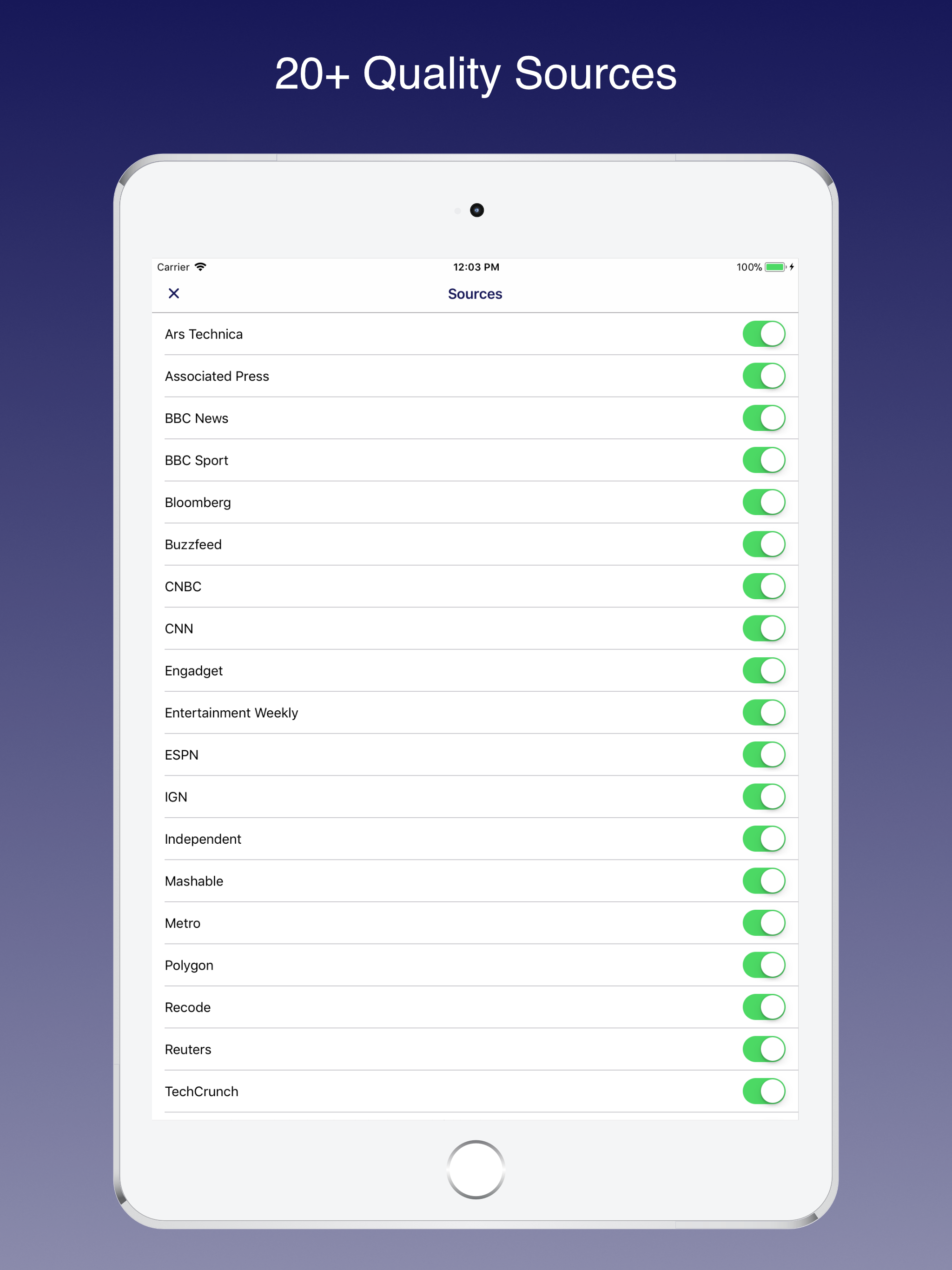 Newsflow: Real News Feed