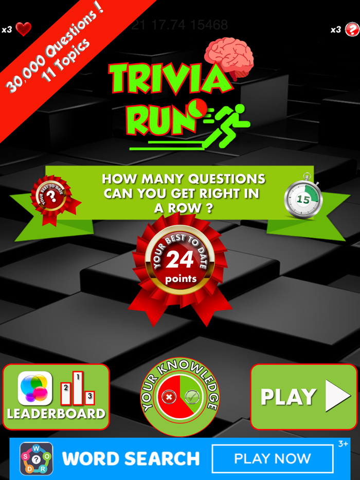 Trivia RunGrow Your Knowledge