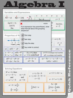 Algebra I Quick Reference screenshot 4