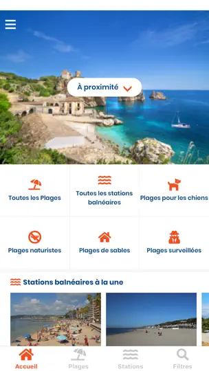 Capture d'écran de Plages.tv : Plage Et Criques sur iPhone 1