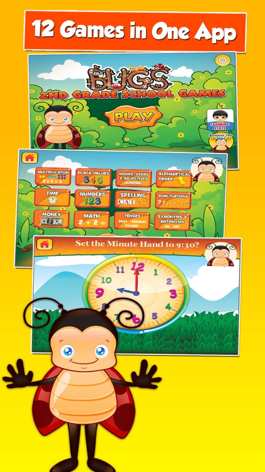 Bugs Second Grade Kids Games - 3.50 - (iOS)