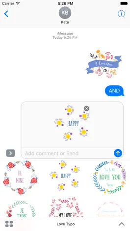 Game screenshot Love Typo - Animated Stickers apk