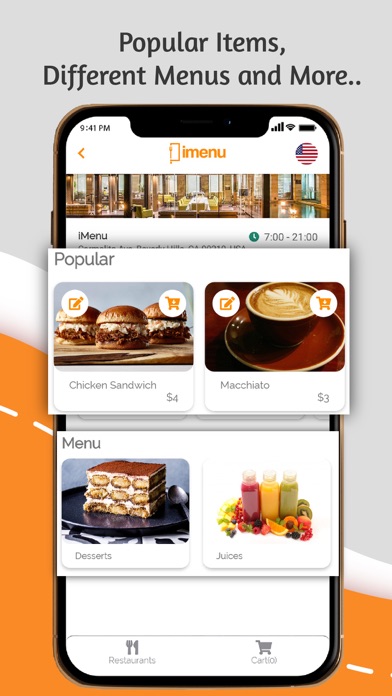 iMenu: Order food app Screenshot