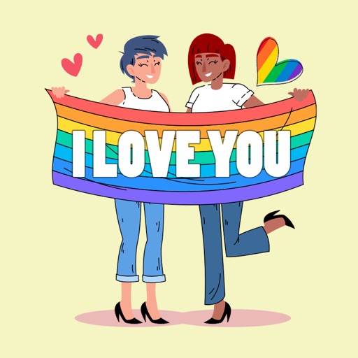 LGBT Lesbian Stickers icon