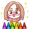 glitter dolls coloring - iPhoneアプリ