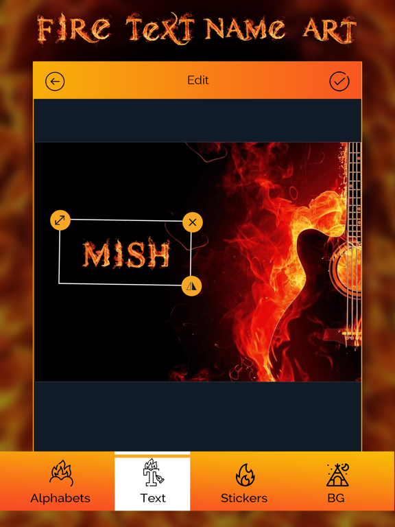 Screenshot #4 pour Fire Text Name Art