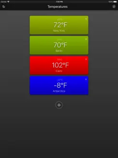 Temperatures App iPad image 1