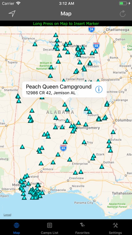 Alabama – Camping & RV spots
