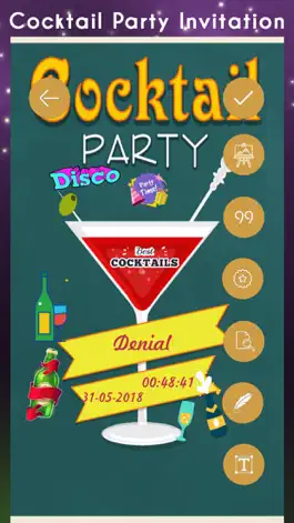 Game screenshot Cocktail Party Invitation Card mod apk