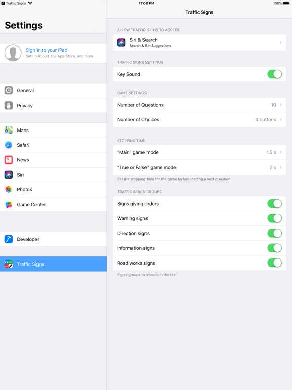 UK Road Signs: Test and Theory iPad screenshot 8 - Education app