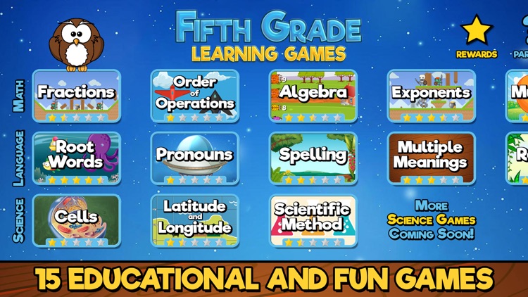 Fifth Grade Learning Games