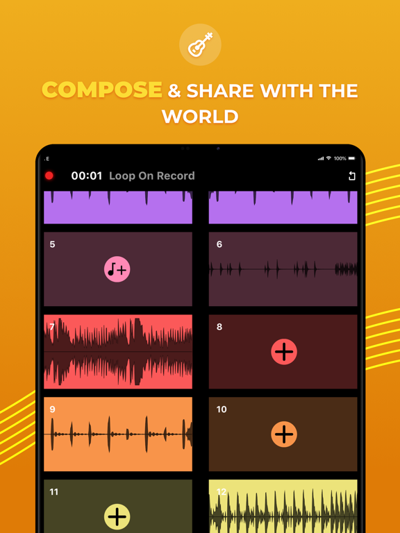 Loop ON-Looper & Jam Recorder iPad screenshot 6 - Music app