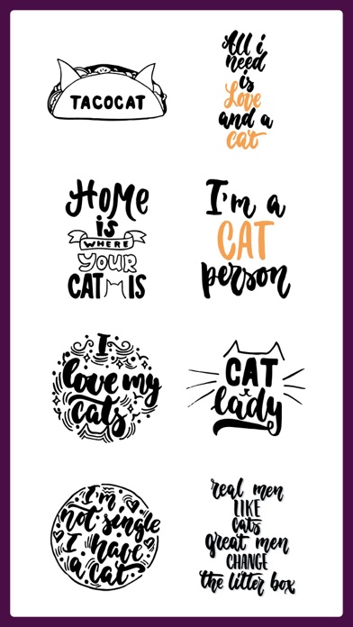 Grandma Cat Stickers Pack App screenshot 3